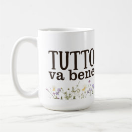 Tutto Va Bene (con fiori) Kaffeetasse