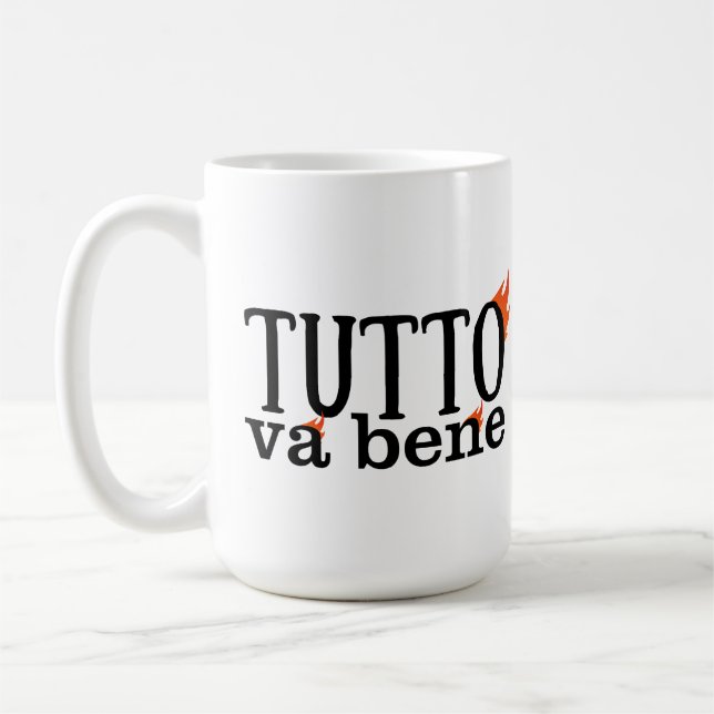 Tutto Va Bene (Fuoco) Kaffeetasse (Links)