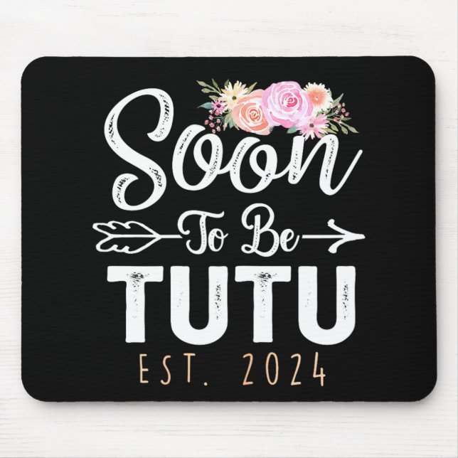 Tutu 2024 Mütter Tag bald Oma 2024 Mousepad (Vorne)