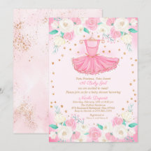 Tutu Ballerina Dress Glitzer Babydusche