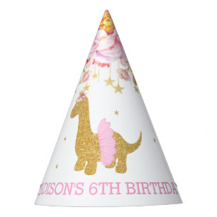 Tutu Brachiosaur Dinosaurier Rosa Blauer Geburtsta Partyhütchen
