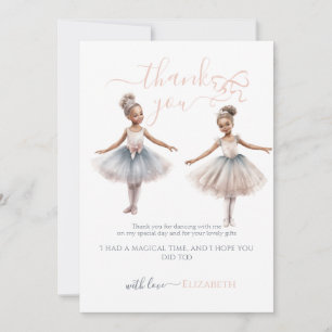 Tutu Cute Elegant Ballerina Merci d'anniversaire