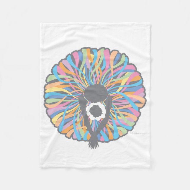 Tutu Elegant (Ballet Dancer) Fleecedecke (Vorderseite)