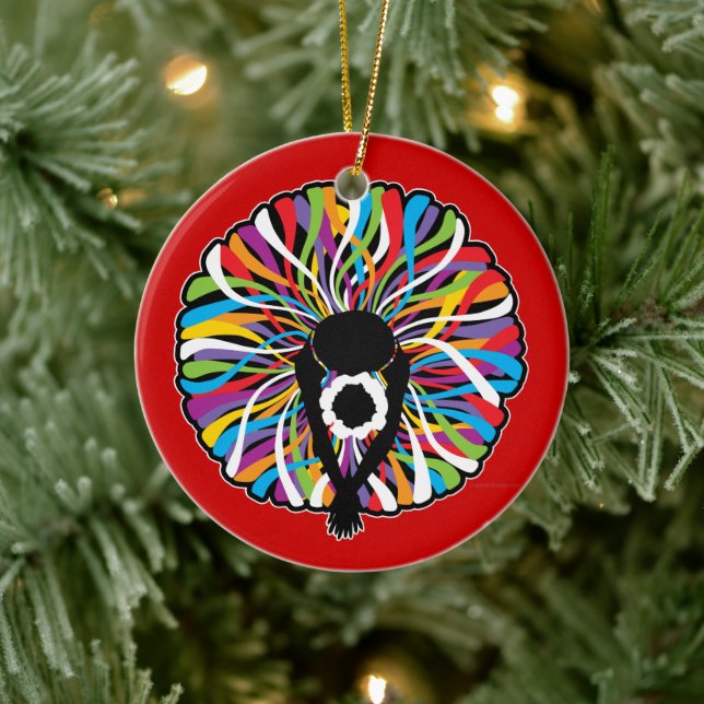 Tutu Elegant (Ballet Dancer) Keramik Ornament (Baum)