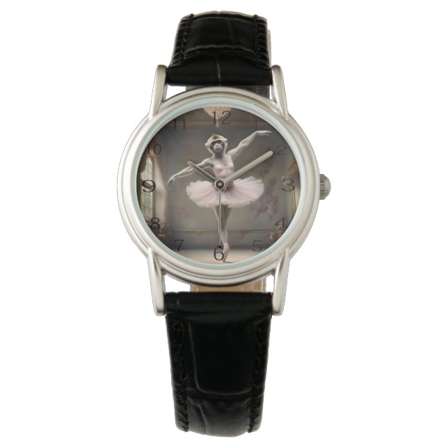 "Tutu-fantastisch! Gibbon's strampelhafte Pirouett Armbanduhr (Vorderseite)