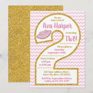 Tutu Invitation du 2e anniversaire   Ballerina