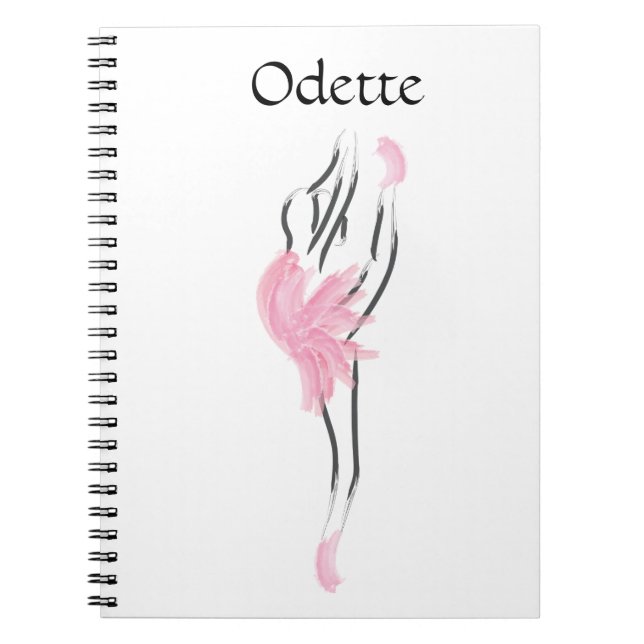Tutu Liebe Ballerina Notebook Odette Notizblock (Vorderseite)