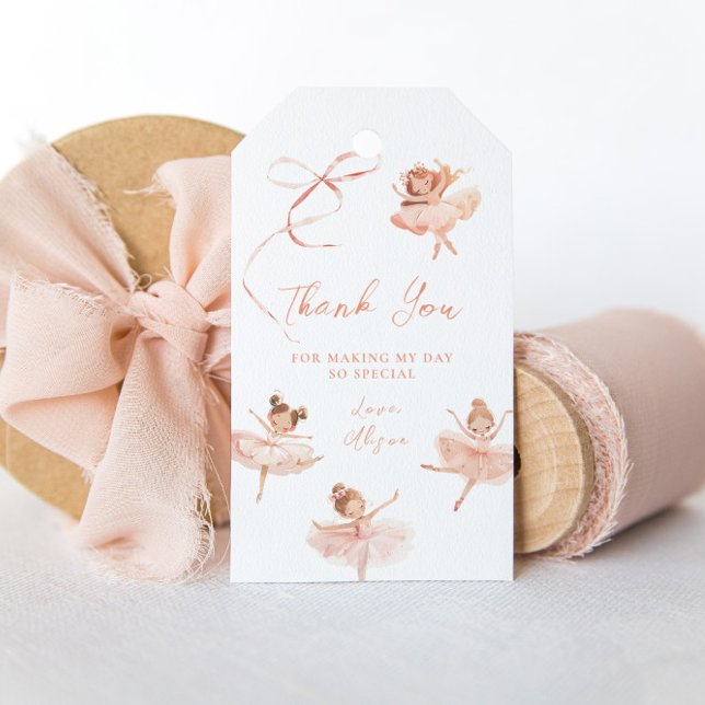 Tutu Niedlich Ballerina Birthday Geschenkanhänger (Von Creator hochgeladen)