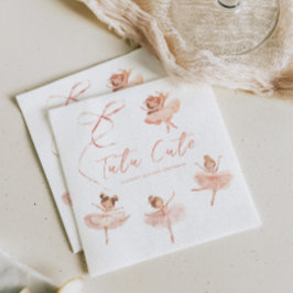 Tutu Niedlich Ballerina Birthday Serviette