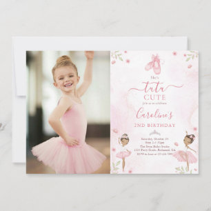 Tutu Niedlich Ballet Dancer Ballerina Birthday Fot Einladung