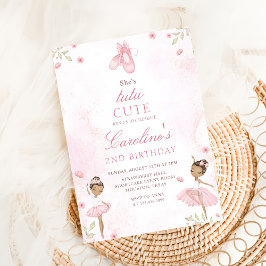 Tutu Niedlich Ballet Dancer Ballerina Geburtstag Einladung