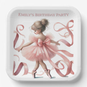 Tutu Niedlich   Enchanted Ballerina Birthday Party Pappteller