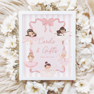 Tutu Niedlich Girls 2. Ballerina Cards & Gifts Zei Poster