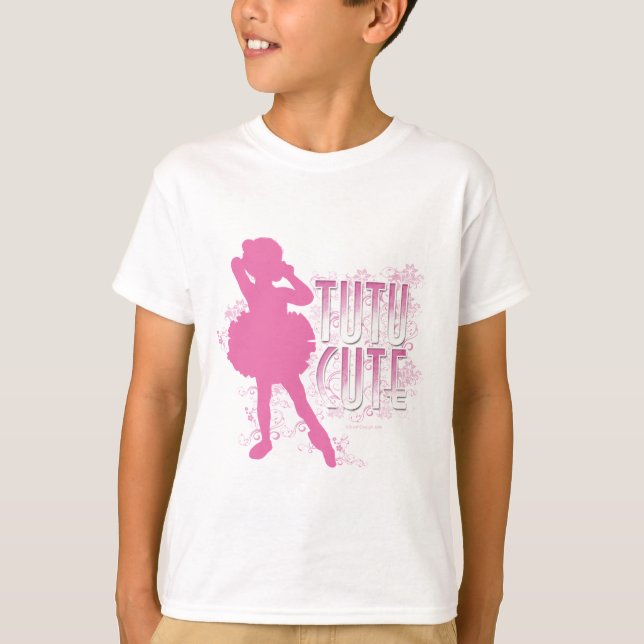 Tutu niedlich (Rosa) T-Shirt (Vorderseite)