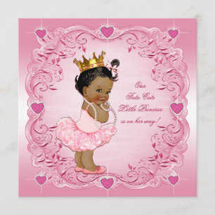 Tutu Niedliche Ethnic Princess Liebe Herz Babydusc Einladung