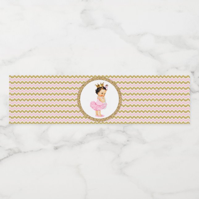 Tutu Princess Baby Dusche Wasserflaschen Labels (Einzelnes Label)