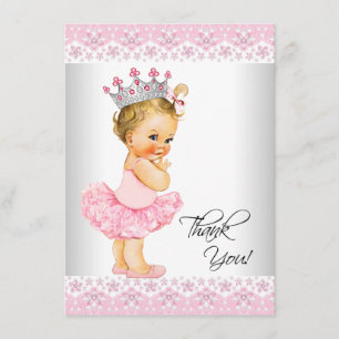 Tutu Prinzessin Baby Shower Danke