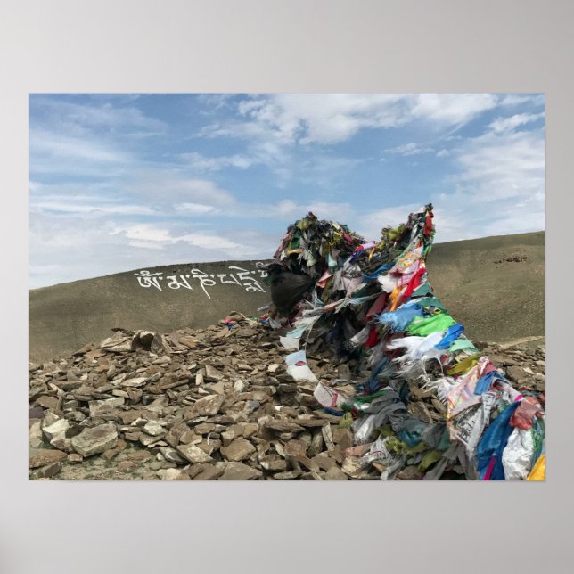 Tuva - om mani padme hum - Poster du bouddhisme (Devant)