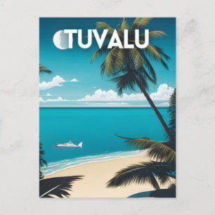 Tuvalu Beach Travel Postkarte