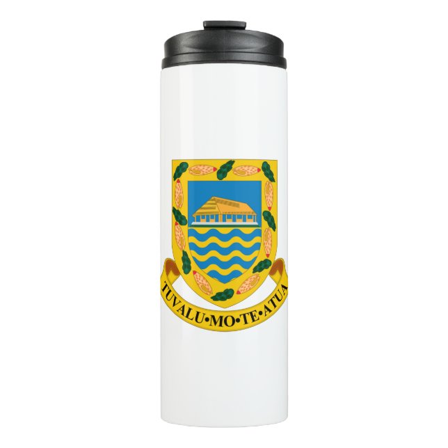 Tuvalu-Emblem Thermosbecher (Vorderseite)