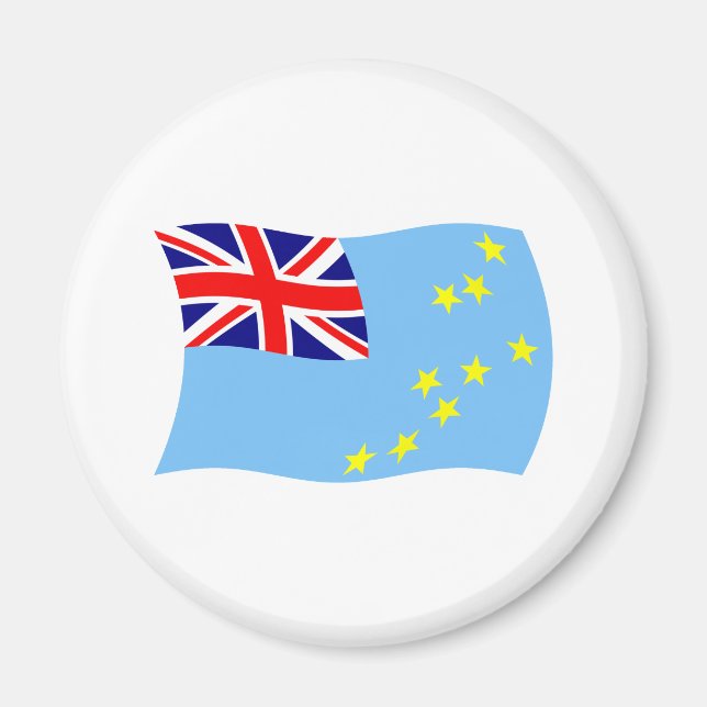 Tuvalu Flag Magnet (Vorne)