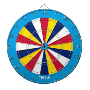 Tuvalu Flag Patriot's Bullseye Dart Board Dartscheibe