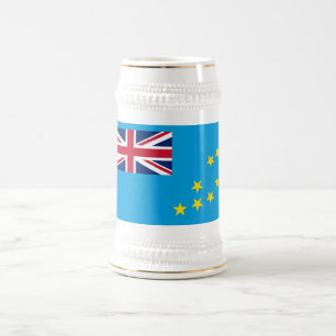 Tuvalu-Flagge Bierglas