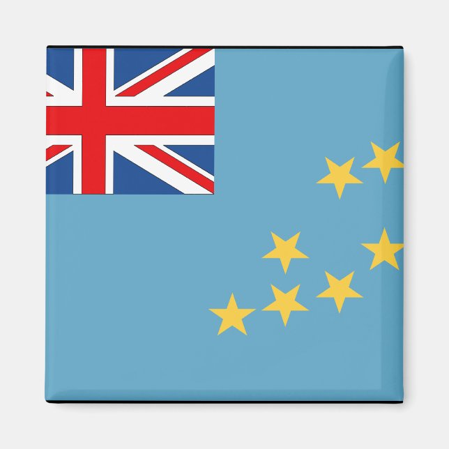 Tuvalu-Flagge Magnet (Vorne)