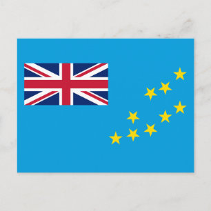 Tuvalu-Flagge Postkarte