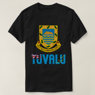 Tuvalu-Flagge und -mäntel, Patriotik für Waffen T-Shirt