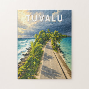 Tuvalu Illustration Reise Kunst Vintage