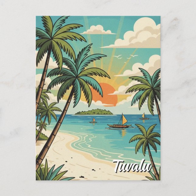 Tuvalu Postkarte (Vorderseite)