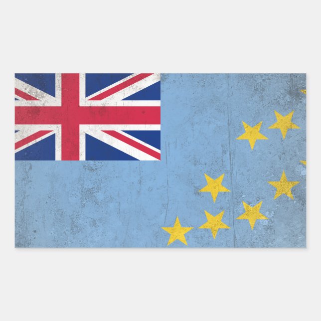 Tuvalu Rechteckiger Aufkleber (Vorderseite)