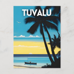Tuvalu Travel Poster Postkarte