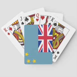 Tuvalu (Tuvalan)-Flagge Spielkarten