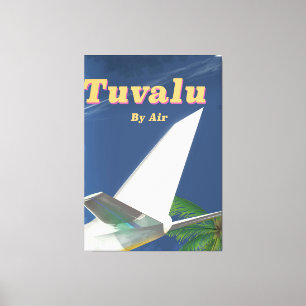 Tuvalu Vintage-Reiseposter Leinwanddruck