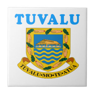 Tuvalu-Wappen Entwürfe Fliese