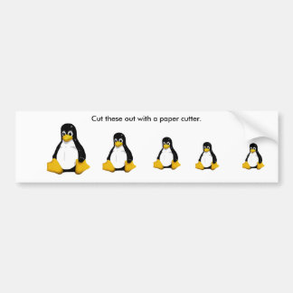 Tux-Autoaufkleber Autoaufkleber