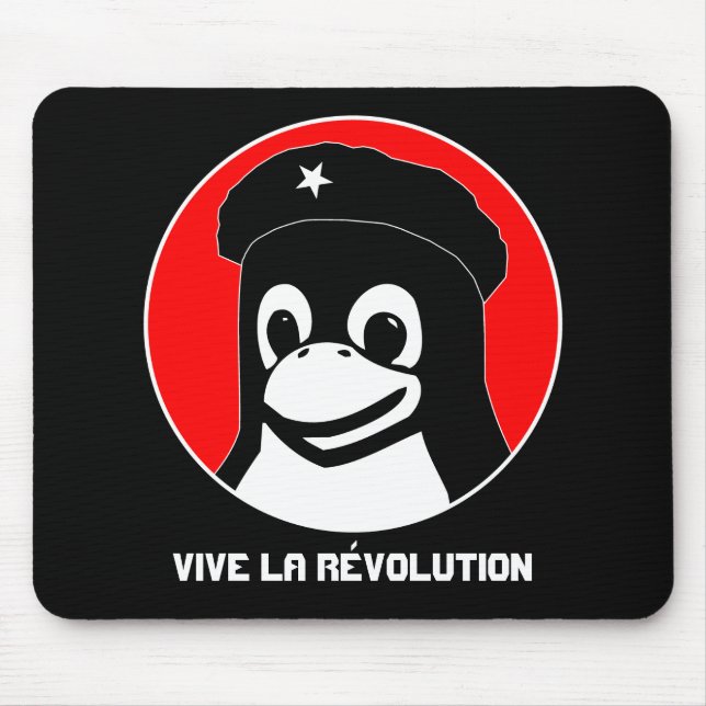 Tux Guevara (dunkel), Vive La RÃ©volution Mousepad (Vorne)