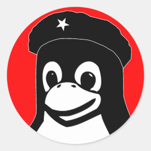 Tux Guevara Runder Aufkleber