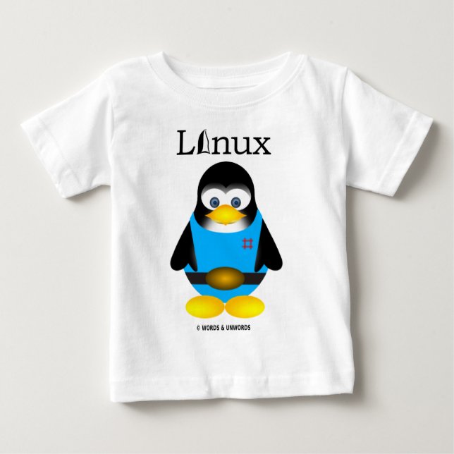 Tux (Linux) Baby T-shirt (Vorderseite)