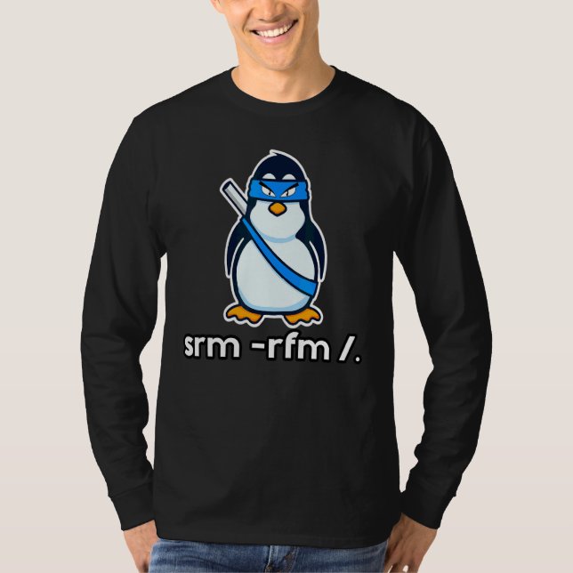 Tux Linux Pinguin Programmierer Informatik Html T-Shirt (Vorderseite)