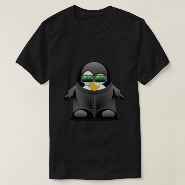 Tux-Matrix T-Shirt (Design vorne)