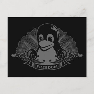 Tux Penguin - (Linux, Open Source, Copyleft, FSF) Postkarte
