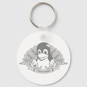 Tux Penguin - (Linux, Open Source, Copyleft, FSF) Schlüsselanhänger