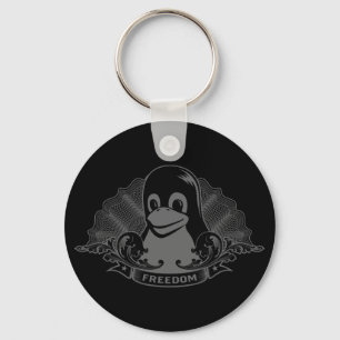 Tux-Pinguin - (Linux, Quelle, Copyleft, FSF) Schlüsselanhänger