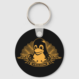 Tux-Pinguin - (Linux, Quelle, Copyleft, FSF) Schlüsselanhänger