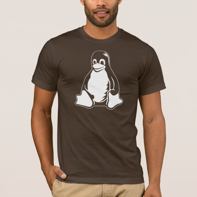Tux-Pinguin - (Linux, Quelle, Copyleft, FSF) T-Shirt (Vorderseite)