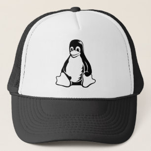 Tux-Pinguin - (Linux, Quelle, Copyleft, FSF) Truckerkappe