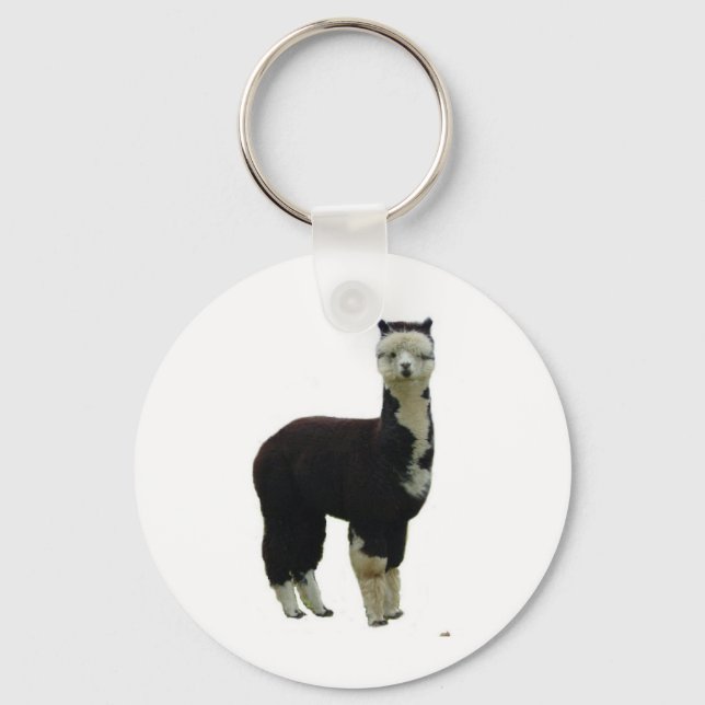 Tuxedo Alpaca Schlüsselanhänger (Vorderseite)